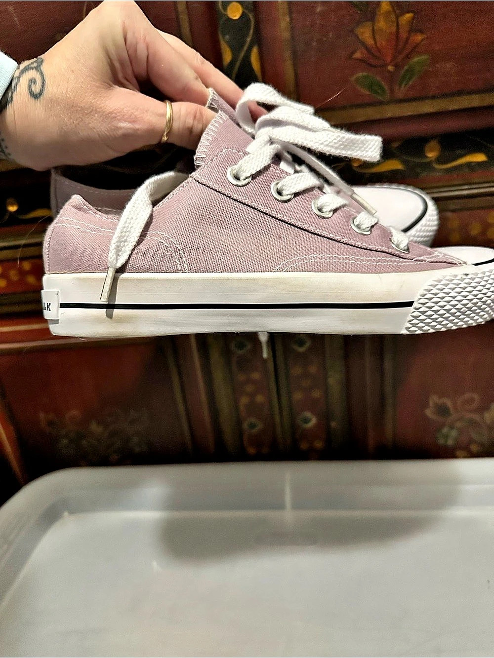 Airwalk Pink & White Converse-style Sneakers